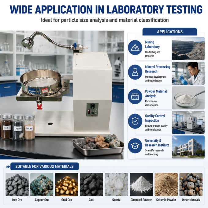 SZ-Î¦200 Laboratory Vibrating Sieve Shaker applications